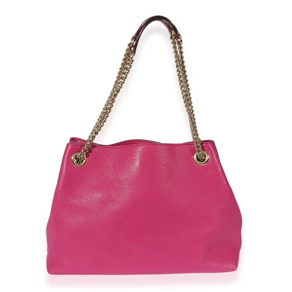 Gucci Purple Leather Soho Chain Tote - Picture 3 of 7